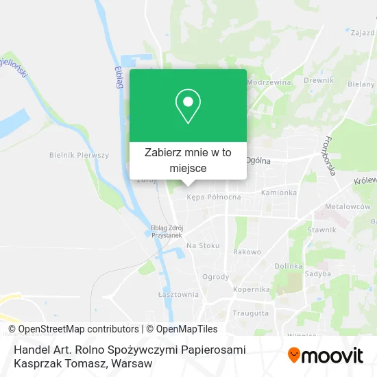 Mapa Handel Art. Rolno Spożywczymi Papierosami Kasprzak Tomasz
