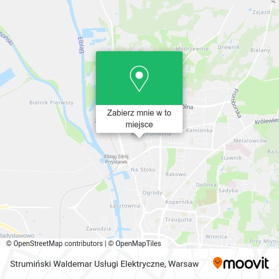 Mapa Strumiński Waldemar Usługi Elektryczne