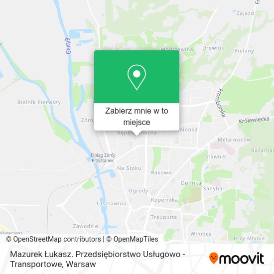 Mapa Mazurek Łukasz. Przedsiębiorstwo Usługowo - Transportowe