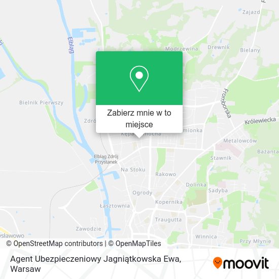 Mapa Agent Ubezpieczeniowy Jagniątkowska Ewa