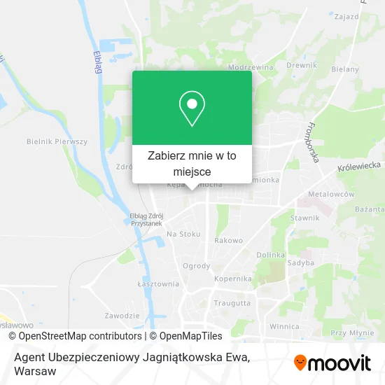 Mapa Agent Ubezpieczeniowy Jagniątkowska Ewa