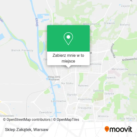 Mapa Sklep Zakątek