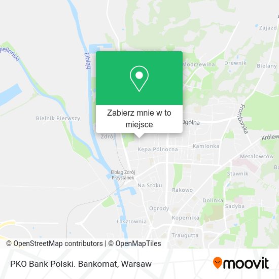 Mapa PKO Bank Polski. Bankomat