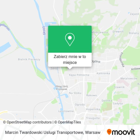 Mapa Marcin Twardowski Uslugi Transportowe