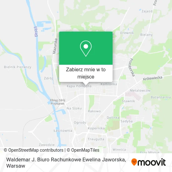 Mapa Waldemar J. Biuro Rachunkowe Ewelina Jaworska