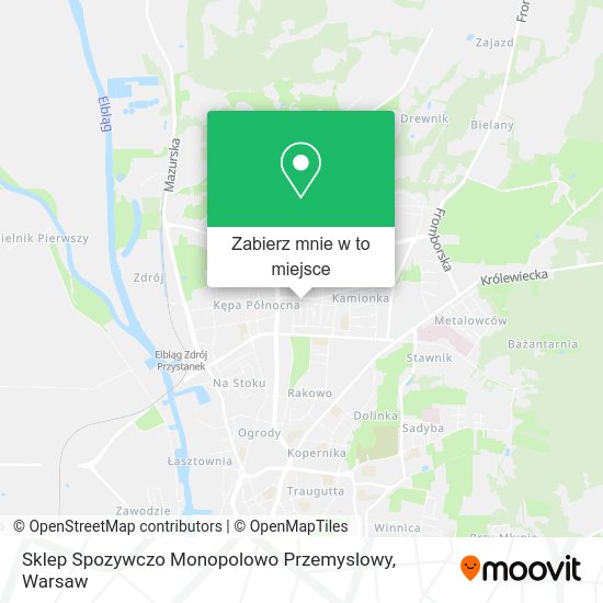 Mapa Sklep Spozywczo Monopolowo Przemyslowy