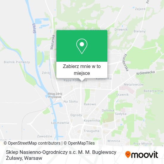 Mapa Sklep Nasienno-Ogrodniczy s.c. M. M. Buglewscy Żuławy