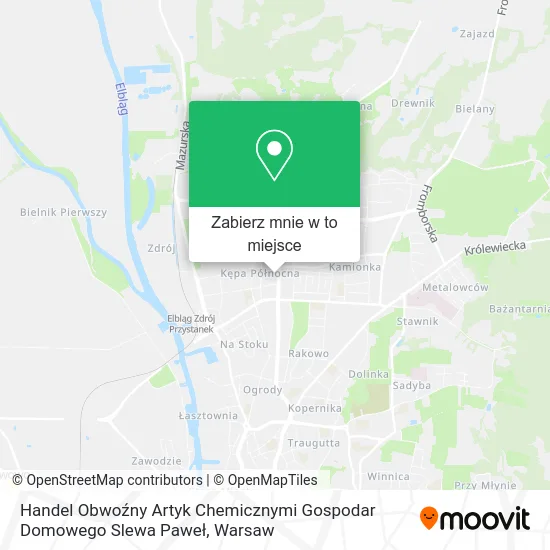 Mapa Handel Obwoźny Artyk Chemicznymi Gospodar Domowego Slewa Paweł