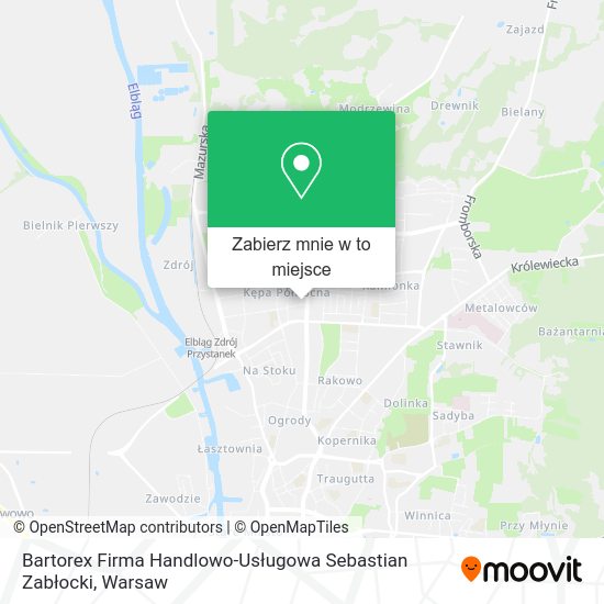 Mapa Bartorex Firma Handlowo-Usługowa Sebastian Zabłocki