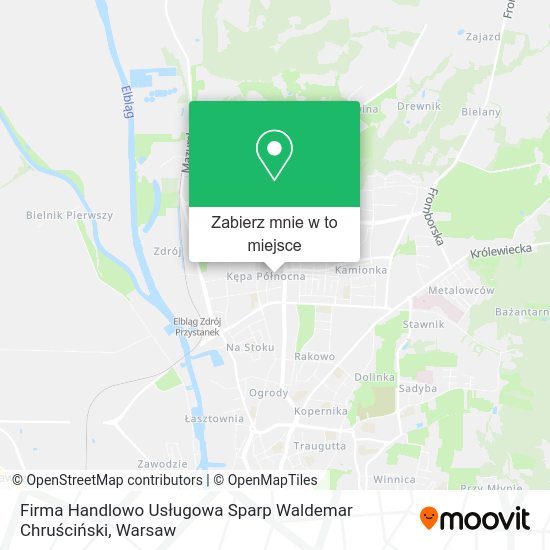 Mapa Firma Handlowo Usługowa Sparp Waldemar Chruściński