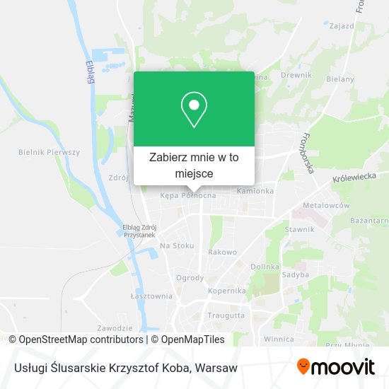 Mapa Usługi Ślusarskie Krzysztof Koba