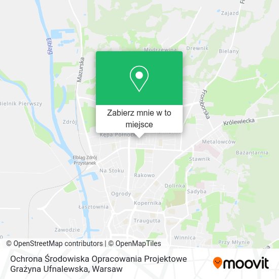 Mapa Ochrona Środowiska Opracowania Projektowe Grażyna Ufnalewska