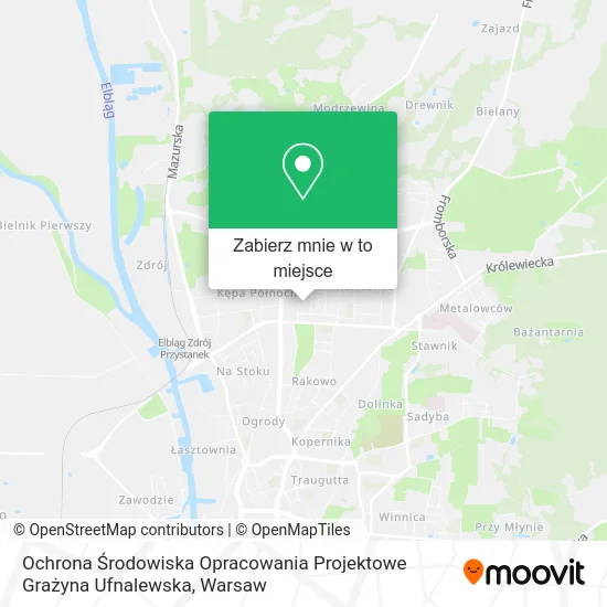 Mapa Ochrona Środowiska Opracowania Projektowe Grażyna Ufnalewska