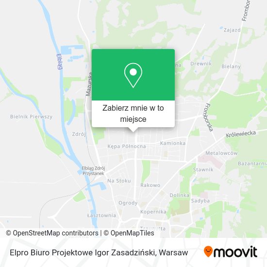 Mapa Elpro Biuro Projektowe Igor Zasadziński