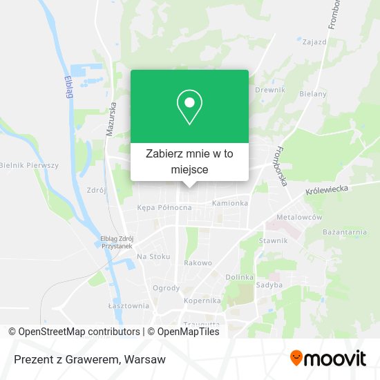 Mapa Prezent z Grawerem