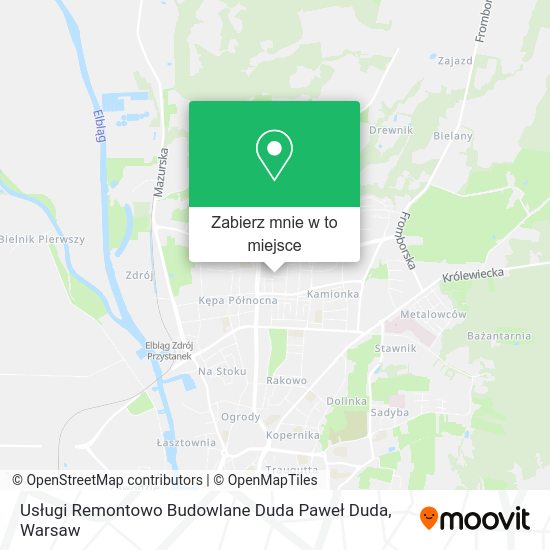 Mapa Usługi Remontowo Budowlane Duda Paweł Duda