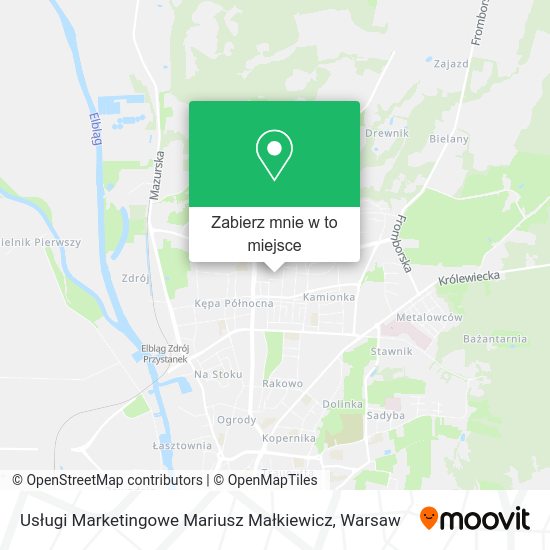 Mapa Usługi Marketingowe Mariusz Małkiewicz