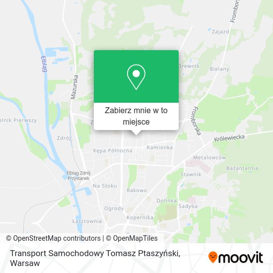 Mapa Transport Samochodowy Tomasz Ptaszyński