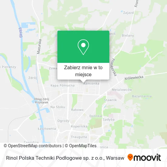 Mapa Rinol Polska Techniki Podłogowe sp. z o.o.