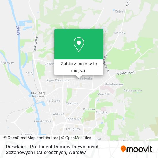 Mapa Drewkom - Producent Domów Drewnianych Sezonowych i Całorocznych