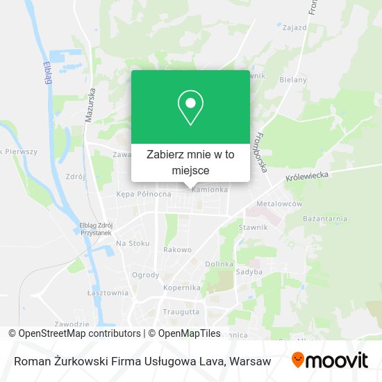 Mapa Roman Żurkowski Firma Usługowa Lava