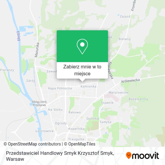 Mapa Przedstawiciel Handlowy Smyk Krzysztof Smyk