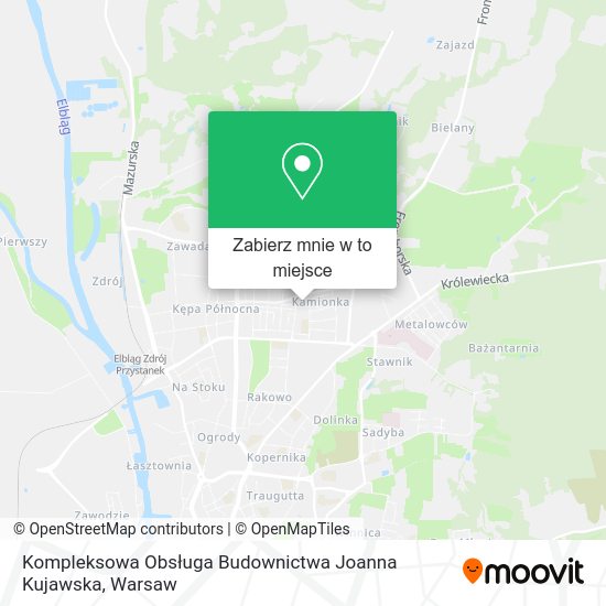 Mapa Kompleksowa Obsługa Budownictwa Joanna Kujawska