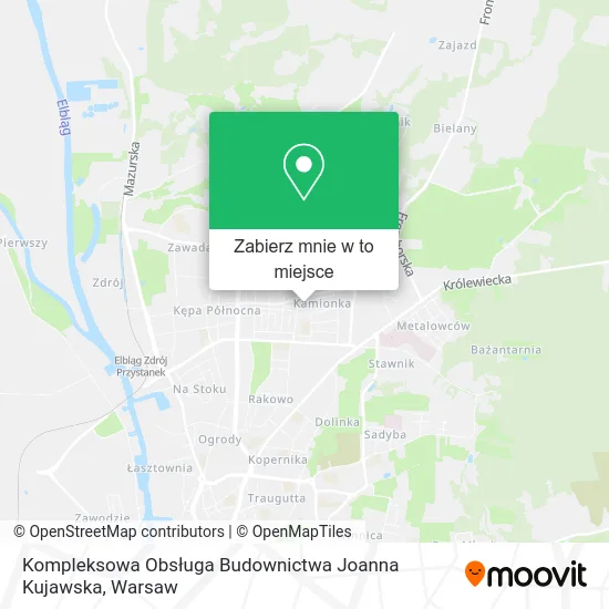 Mapa Kompleksowa Obsługa Budownictwa Joanna Kujawska