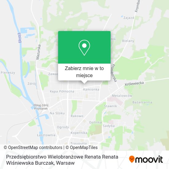 Mapa Przedsiębiorstwo Wielobranżowe Renata Renata Wiśniewska Burczak