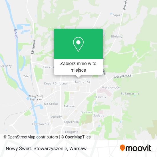 Mapa Nowy Świat. Stowarzyszenie