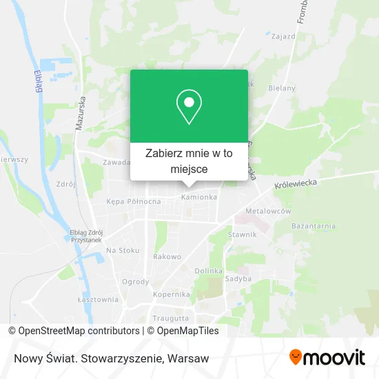Mapa Nowy Świat. Stowarzyszenie