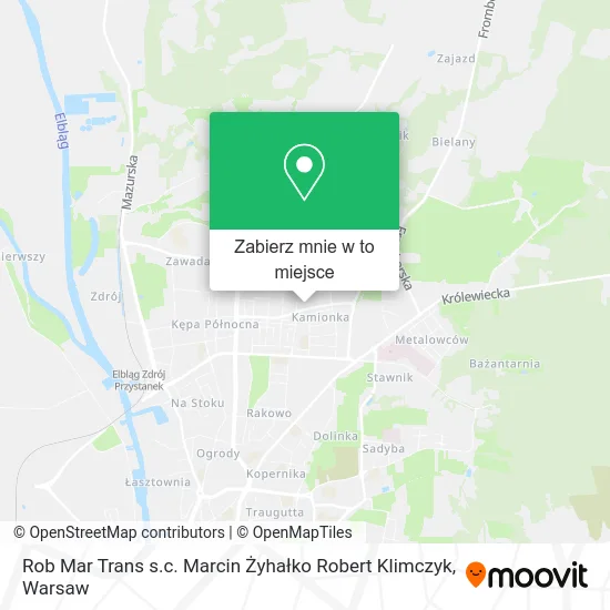 Mapa Rob Mar Trans s.c. Marcin Żyhałko Robert Klimczyk