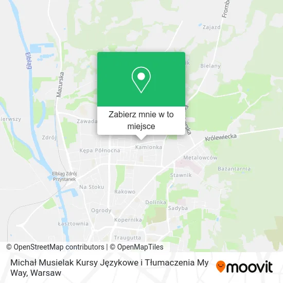 Mapa Michał Musielak Kursy Językowe i Tłumaczenia My Way