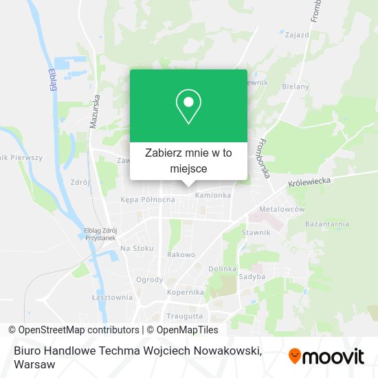 Mapa Biuro Handlowe Techma Wojciech Nowakowski