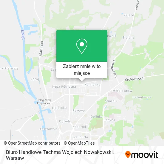 Mapa Biuro Handlowe Techma Wojciech Nowakowski