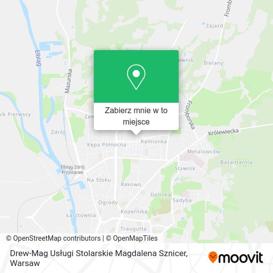 Mapa Drew-Mag Usługi Stolarskie Magdalena Sznicer