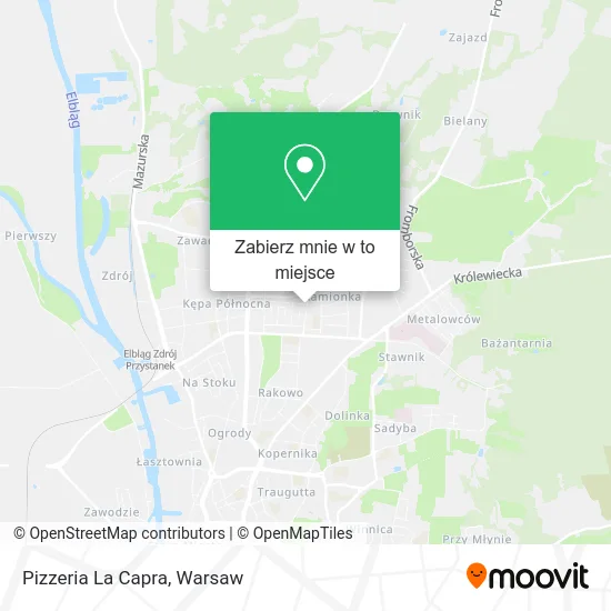 Mapa Pizzeria La Capra