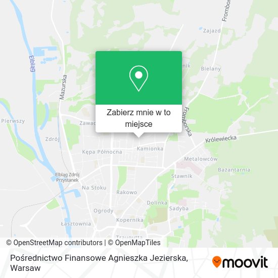 Mapa Pośrednictwo Finansowe Agnieszka Jezierska