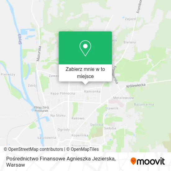 Mapa Pośrednictwo Finansowe Agnieszka Jezierska