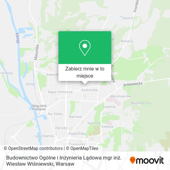 Mapa Budownictwo Ogólne i Inżynieria Lądowa mgr inż. Wiesław Wiśniewski