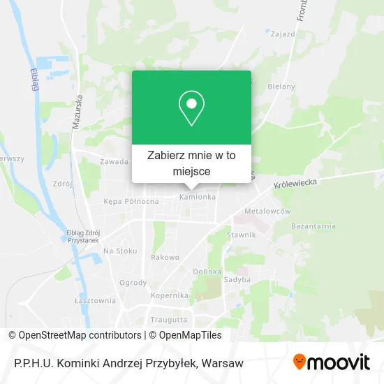 Mapa P.P.H.U. Kominki Andrzej Przybyłek