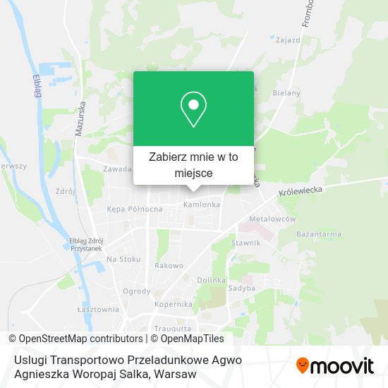 Mapa Uslugi Transportowo Przeladunkowe Agwo Agnieszka Woropaj Salka