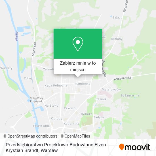 Mapa Przedsiębiorstwo Projektowo-Budowlane Elven Krystian Brandt