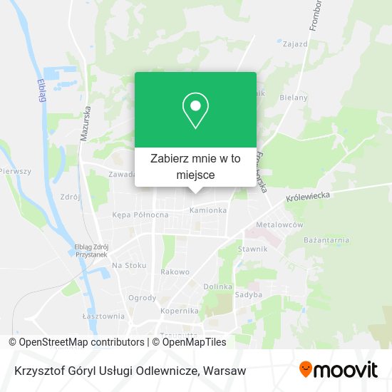 Mapa Krzysztof Góryl Usługi Odlewnicze