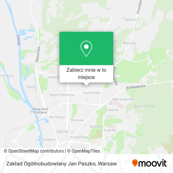 Mapa Zakład Ogólnobudowlany Jan Paszko