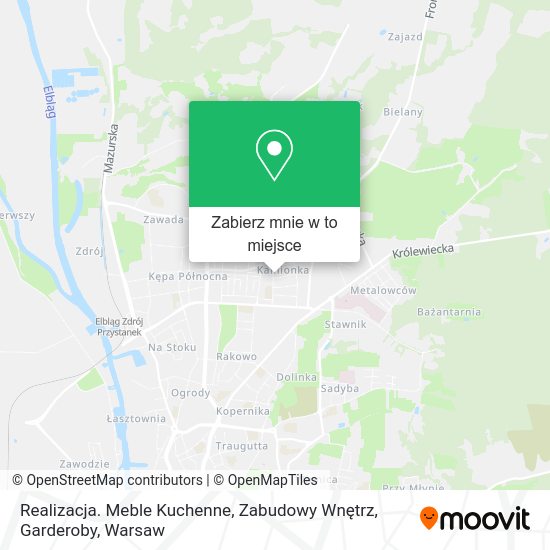 Mapa Realizacja. Meble Kuchenne, Zabudowy Wnętrz, Garderoby