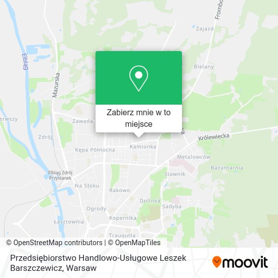 Mapa Przedsiębiorstwo Handlowo-Usługowe Leszek Barszczewicz