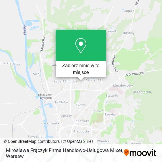 Mapa Mirosława Frączyk Firma Handlowo-Usługowa Mixet