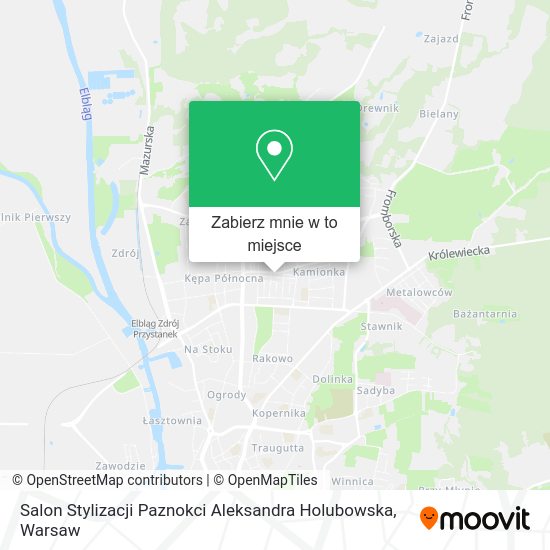 Mapa Salon Stylizacji Paznokci Aleksandra Holubowska