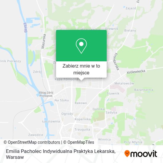 Mapa Emilia Pacholec Indywidualna Praktyka Lekarska